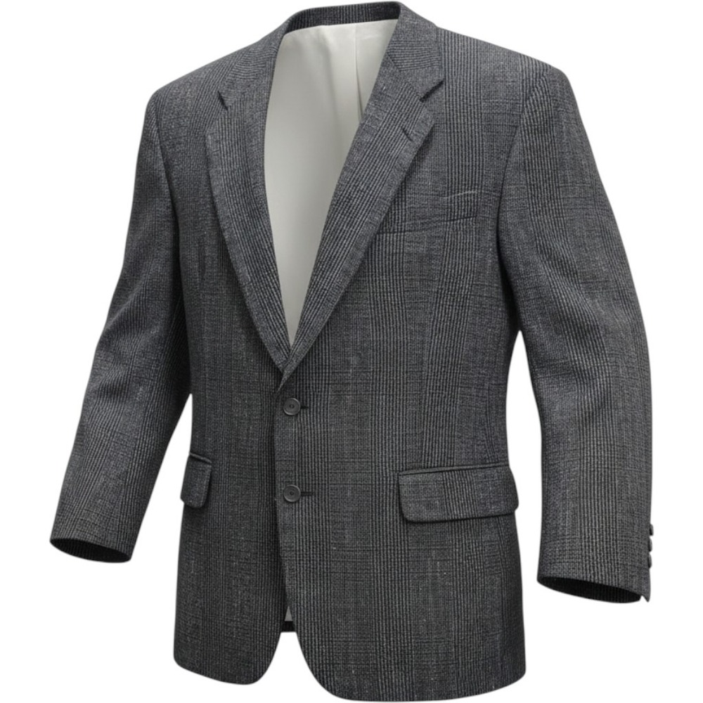 Vintage Kingsridge Melvin's Victoria Grey Glen Plaid Blazer Sport Coat USA Made